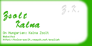 zsolt kalna business card